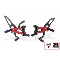 CNC Racing TROY BAYLISS LIMITED EDITION RPS Adjustable Rearset for the Ducati Panigale V4 / S / Speciale / R - Aluminum Heel Guards